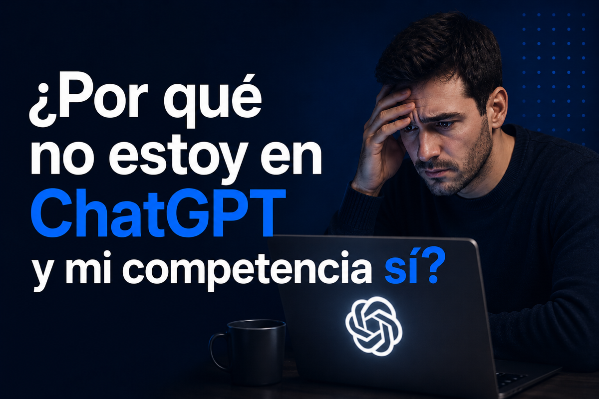 ¿Por qué no estoy en ChatGPT y mi competencia sí?